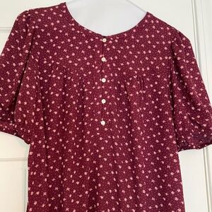 LOFT short sleeve blouse. Size L